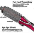 thumbnail image 2 of 2024 New Mini Electric Curling Brush With Travel Bag, Ion Technology, Professional, 2 of 5