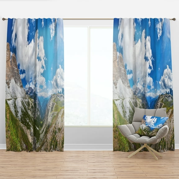 Designart 'Relaxing view of Nature' Landscapes Curtain Panel