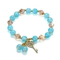 thumbnail image 4 of Censtreet Beaded Crystal Bracelets for Women, Bohemian Stackable Bead Bracelets with Butterfly Charm Multilayered Bracelet Pack Handmade Jewelry, 4 of 8
