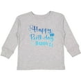 thumbnail image 3 of Inktastic Blue Happy Birthday Daddy Boys or Girls Long Sleeve Toddler T-Shirt, 3 of 5