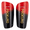 Red, variant on J4K Inc Adult Soccer Shin Guards with Sleeve, Dual Strap Closure, Large, Blue