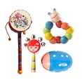 thumbnail image 4 of Juego de 4 instrumentos musicales de madera, juguetes musicales Montessori, juguetes, kits de de percusión Premium para fiesta de recién nacidos Estilo C, 4 of 9