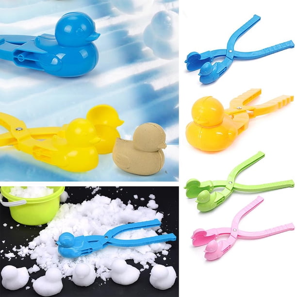 6 plástico forma de pato fabricante de bolas de nieve Clip niños arena bola de nieve molde juguete al azar Ndcxsfigh Nuevos Originales