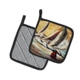 thumbnail image 2 of Carolines Treasures JMK1244PTHD Boat Race Sailboats Pair of Pot Holders , 7.5HX7.5W, multicolor, 2 of 3