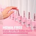 thumbnail image 4 of Set de esmaltes de uñas en gel Beetles Nude Pink, 6 colores, 15 ml, sin hema, 4 of 8