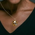 thumbnail image 3 of Panda Sunflower Necklace Personalized Custom Photo Round Pendant Adjustable Stainless Steel Necklaces with Gift Box for Men Women Mothers Valentine's Jewelry Gift, 3 of 6