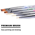 thumbnail image 2 of Twoworld 5 PCS Double-Ended Nail Art Brushes, Painted Dot Drill Pens for DIY Nails, Colorful, 2 of 4