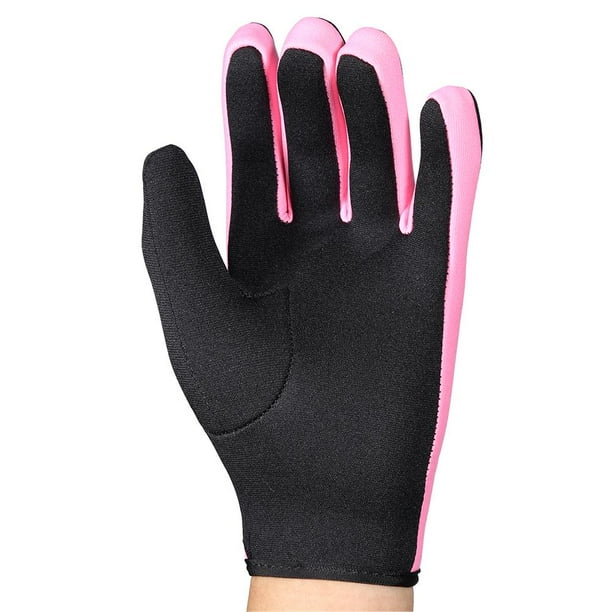 Kayaking Gloves 1Pair/Set Diving Neoprene Snorkeling Kayaking Canoe Water  Sport Gloves Black Pink S 