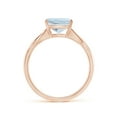 thumbnail image 2 of ANGARA Natural Claw-Set Cushion 1.95 ct Aquamarine Solitaire Engagement Ring in 14K Rose Gold for Women (Size-8mm) | March Birthstone, Anniversary, Jewelry Gift for Women | Natural Aquamarine Ring, 2 of 9