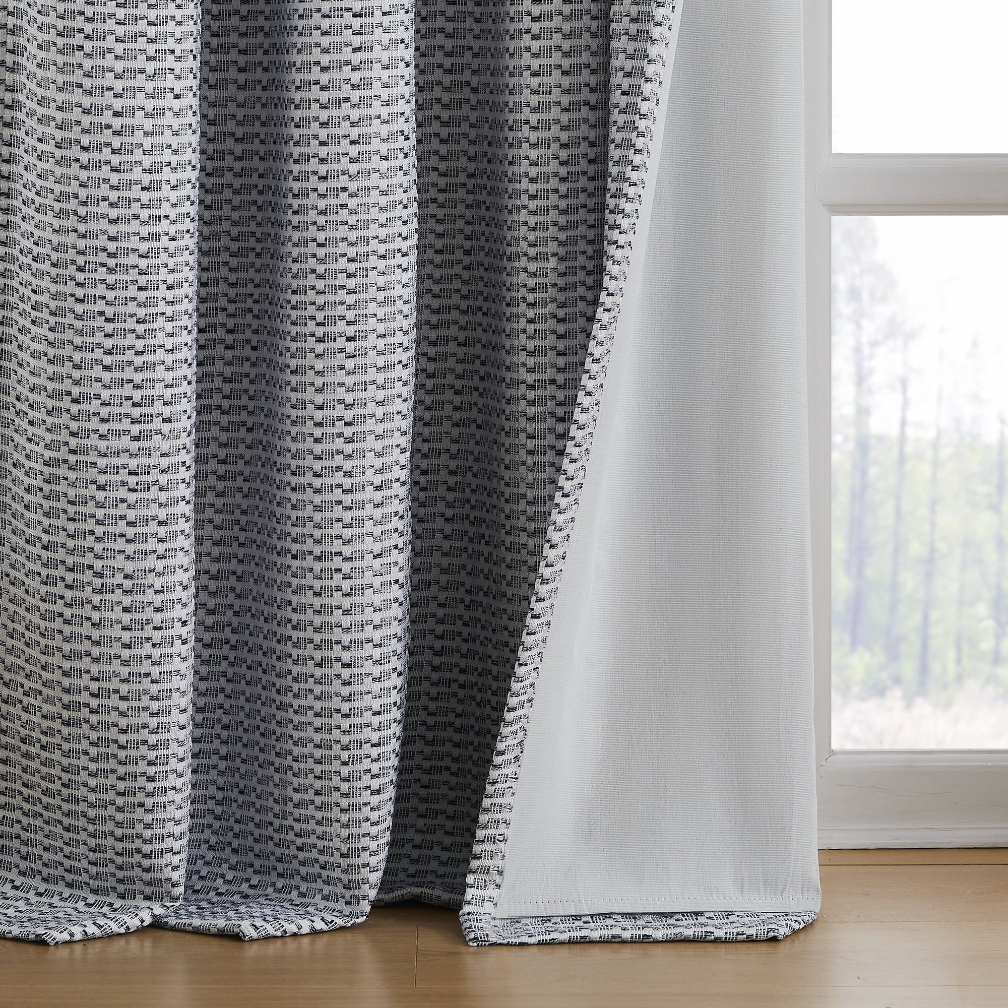 Cheyanne SUNSHIELD SIGNATURE Blackout Curtains for Living Room and Bedroom, 50” x 84”, Navy