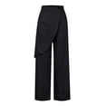 thumbnail image 4 of Bixock Women Fall and Winter Clothes,Women Casual Pants,Women Casual Loose Button Zipper Wide Leg Drape Striped Suit Pants, 4 of 5