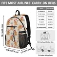 thumbnail image 3 of JIALIOU 14" Laptop Backpack Waterproof Airline Approved Stylish Casual Daypack for Travel Business College Work, Gingerbread Man Snowflake Bell, 3 of 8