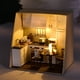 thumbnail image 1 of Modelo hecho a mano Mini casa de muñecas Muebles 3D Juguete de ensamblaje de madera (Cocina), 1 of 6