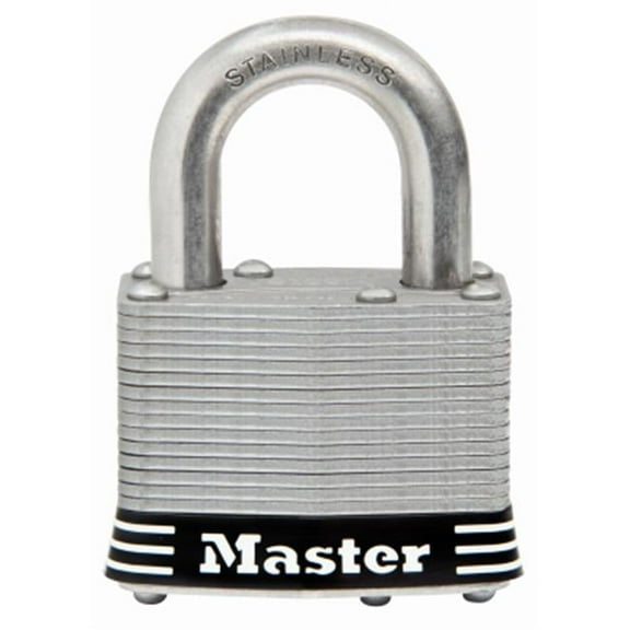 2 in. Long Shackle Laminated Padlock - Stainless Steel
