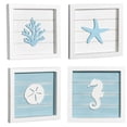 thumbnail image 1 of Set de 4 Placas Decorativas con Diseño de Figuras Marinas, 1 of 8