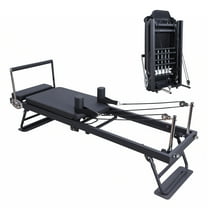 Happydeer Pilates Machine Yoga Studio Bed Foldable Pilates Reformer Machine Equipment Yoga Training Bed Aluminum Sliding Rail
