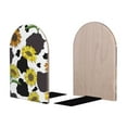 thumbnail image 2 of Hirioo Sunflowers Country for Bookends Decorative Bookends for Shelves for Home or Office, Non-Slip Base, 2 of 8