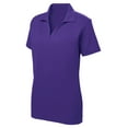 thumbnail image 1 of Gravity Threads Womens Racer Mesh Polo - Purple - Small, 1 of 1