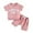 Red, variant on HCYSFG Girls Graphic Print Outfit Sets 2 Piece Crewneck Short Sleeve T Shirt And Shorts Clothing Sets Side Pockets Ribbed Matching Sets