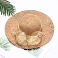 thumbnail image 2 of ZRBYWB Spring Summer Mesh Sunshade Hat Flower Temperament Wedding Dress Hat Sun Dome Large Brim Hat Fashion Hat For Women, 2 of 4