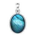 thumbnail image 2 of 925 Sterling Silver Women Jewelry Natural Labradorite Pendant, 2 of 8