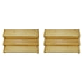 thumbnail image 1 of 2X 3-Tier Non-Expandable Bamboo Spice Rack Step Shelf Cabinet Organizer, 1 of 8