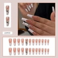 thumbnail image 3 of 24 piezas de uñas largas uñas postizas ballet cambio gradual ataúd uñas acrílicas rosa uñas postizas acrílico brillante diseño chino uñas postizas baile Taichi uñas mujer Namotu CZJP-HY39-5, 3 of 6