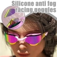 thumbnail image 4 of Lunettes de Natation de Course Extérieur Piscine Hommes et Femmes Entraînement Lunettes de Natation Adulte Course Silicone Anti-Buée Colorées Lunettes de Natation, 4 of 7