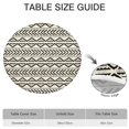thumbnail image 6 of Floral Bohemian Round Table Cover Stretch Fit, 52-56 Inch Elastic Edge for Patio and Celebrations, 6 of 7