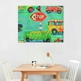 thumbnail image 2 of Orinice Traffic Light Fine Art Aesthetic Poster & Print Wall Painting for Classroom Kitchen Office Farmhouse Bathroom Room Decor Canvas Print Living Room Bedroom Home Office Wall Decor 20x16in, 2 of 6