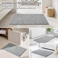thumbnail image 3 of Ivalue Bathroom Rug Absorbent Bath Mat Non-Slip Bathroom Runner Washable, Gray, 3 of 9
