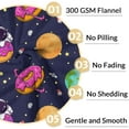 thumbnail image 4 of Donut Blanket Gift - 30x40 Inches Cute Blankets for Girls & Boys - Black Soft Fuzzy Throw for Couch, Office, 4 of 6