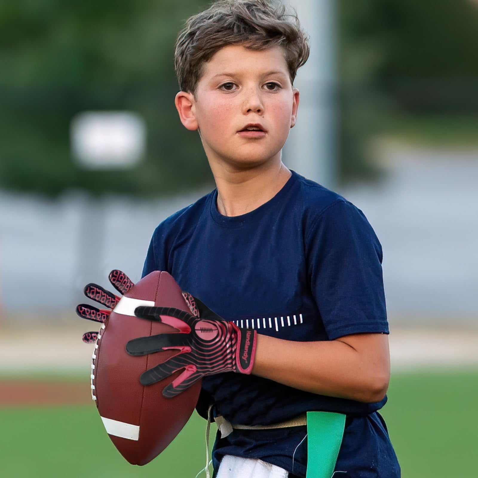 HANDLANDY Youth Football Gloves Sticky Wide Receiver S736