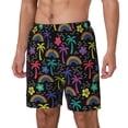thumbnail image 2 of Daiia Colorful Palms Mens Swim Trunks Swim Shorts Quick Dry Swim Shorts with Mesh Lining Pockets-Medium, 2 of 9