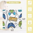 thumbnail image 2 of Cartoon Joysticks Baby Muslin Wash cloths Soft Absorbent Face Towels, Game Controller Burp Cloths Cotton Bath Wipes 3 Pack Infant Wash Cloth for Newborn Boys Girls 12x12 inches, 2 of 7