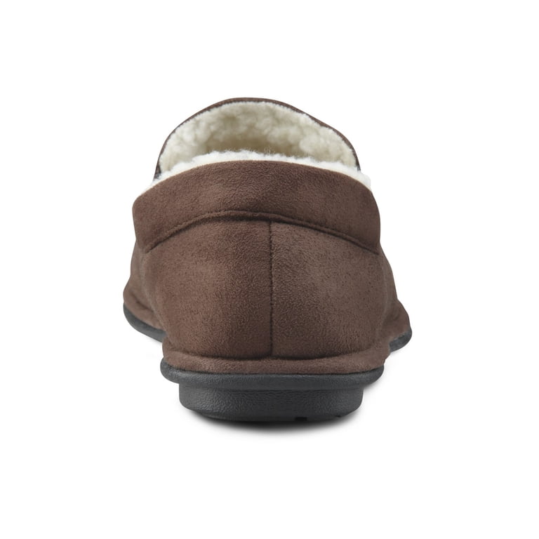 Dr. Comfort Relax Mens Slipper-7-Chocolate - Walmart.com