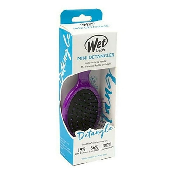 The Wet Brush Mini Detangler, Purple mini intelliflex, 1 Ea, 2 Pack