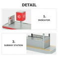 thumbnail image 3 of lixuesong 1/64 DIYer Architecture Station Building Set Creative Puzzle Assembly Railway Dioramas Sand Table Decors, 3 of 3