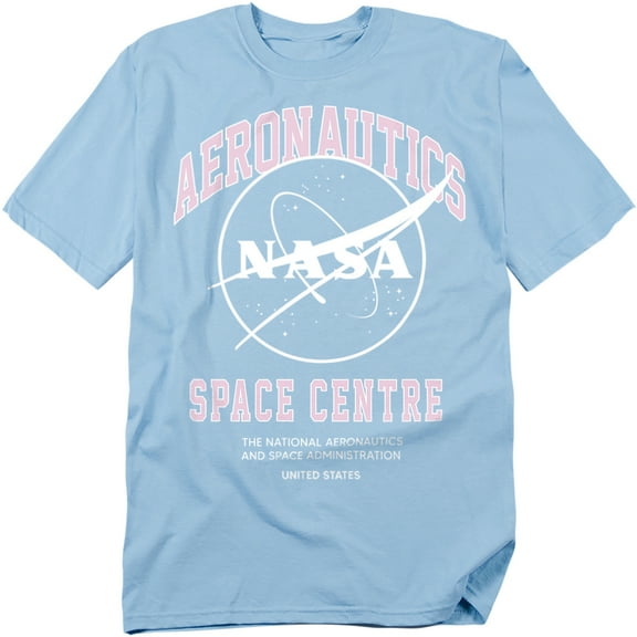 NASA T-Shirt Space Centre Blue Unisex Graphic Tee for Men & Women