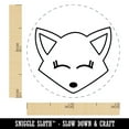 thumbnail image 2 of Fox Face Self-Inking Rubber Stamp Ink Stamper - Green Ink - Mini 1/2 Inch, 2 of 7