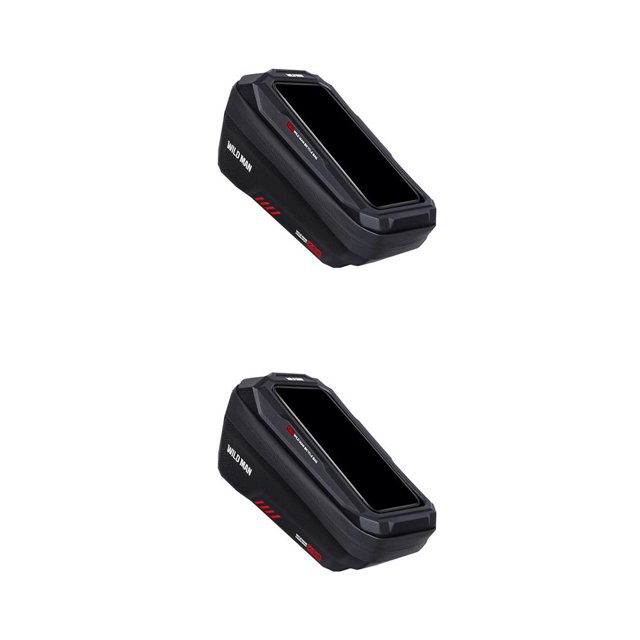 Eigraketly Bolsa para cuadro de bicicleta, bolsas para sillín de bicicletas para teléfono móvil, gran capacidad, frontal, portátil, bolsa de Type1 NO1
