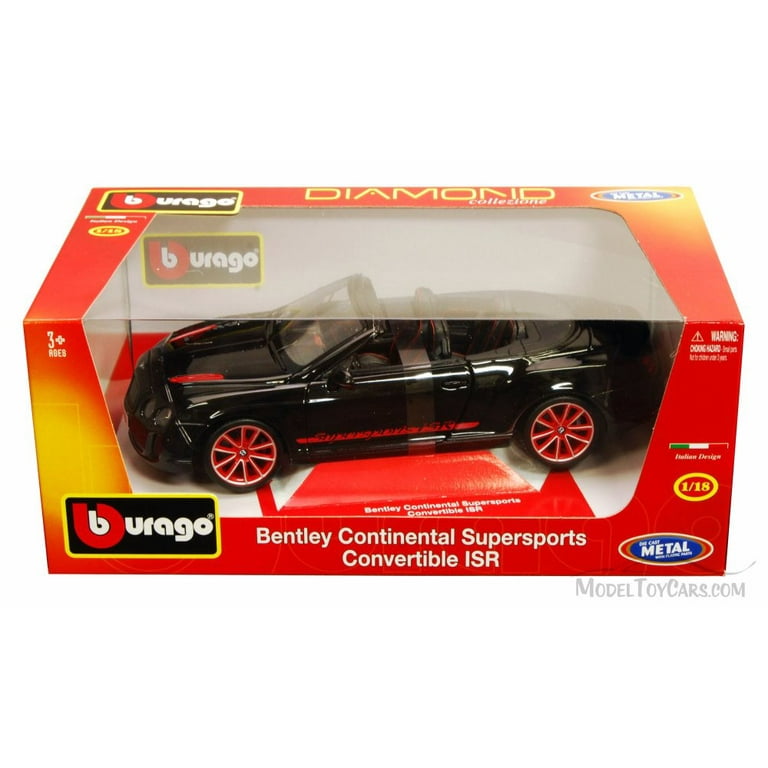 Bentley Continental Supersports Convertible ISR, Black - Bburago