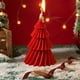 thumbnail image 4 of Candle, Aromatherapy, Rotating Christmas Tree, Home Decor, Desktop, Gift, Realistic Pine Scent, Long-Lasting Flame, Natural Soy Wax, Wooden Base, 8 Inches Tall, For Bedroom, Office, Living, 4 of 7