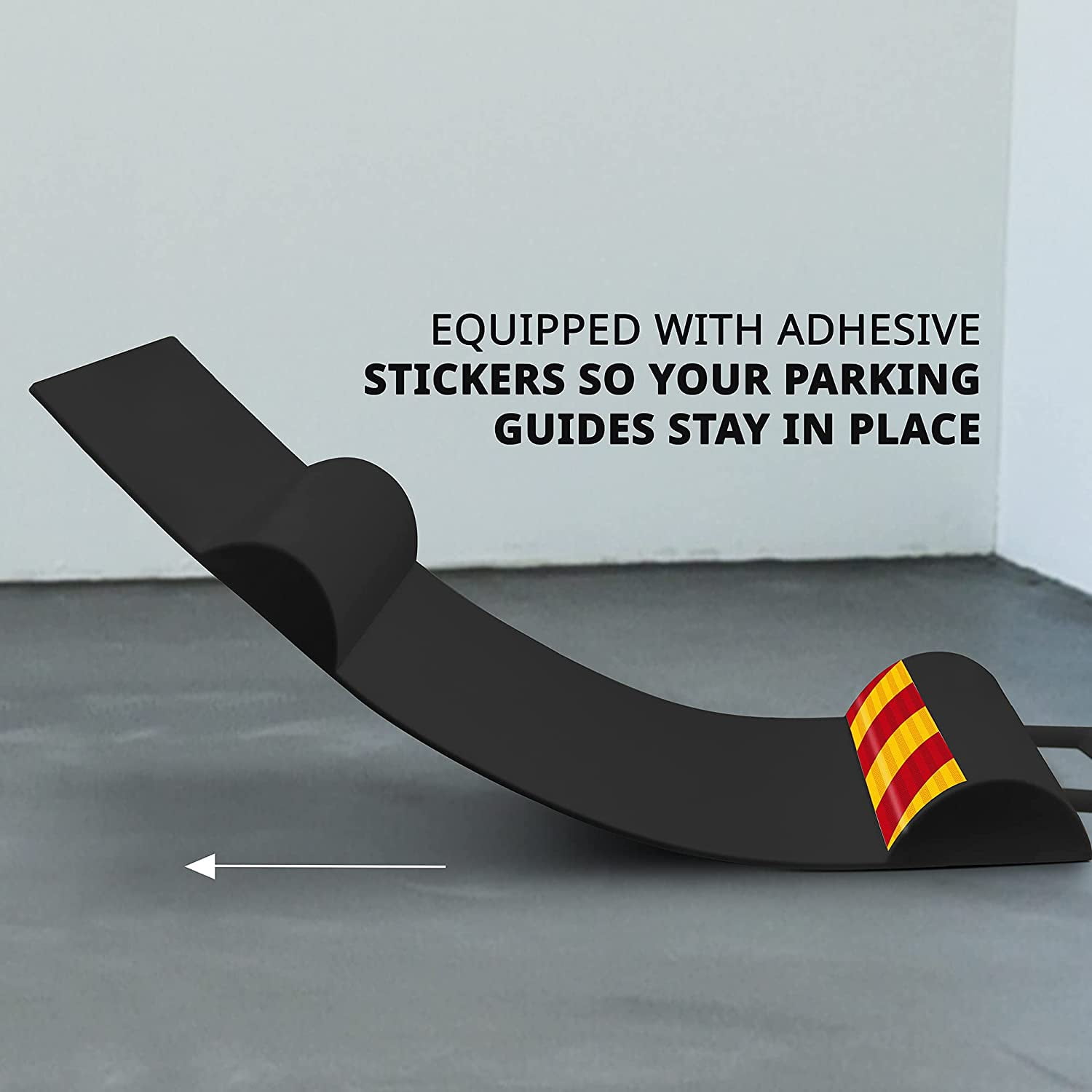 RaxGo Garage Parking Mat, Pack of 2, Heavy-Duty Tire Stopper for Cars and Trucks