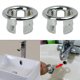 thumbnail image 1 of 2pcs Bathroom Sink Basin Overflow Ring Drain Hole Cover Spare, 1 of 5