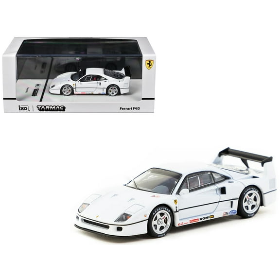 Ferrari F40 White "Road64" Series 1/64 Die Cast Model Car by Tarmac Works