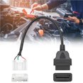 thumbnail image 3 of Riwesomey Arnés Conector ligero Adaptador de diagnóstico de plástico a prueba de polvo Cables de extensión Fácil instalación Cámaras de salpicadero de coche, 3 of 6