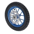 thumbnail image 1 of Front Tire, High Rigidity Anti Rust Rubber Tyre Durable  For 47cc 49cc 2 Stroke Mini Dirt Bike Blue, 1 of 8