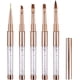 thumbnail image 1 of Pincel para uñas de gel con tapa - LEA-SHALL Pincel de 5 piezas Forro fino / Plano / Redondo / Acrílico Juego de pintura acrílica para uñas francesas Estructura UV con pincel para diamantes de imitación Sincero Electrónica, 1 of 5