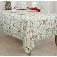 thumbnail image 4 of Fennco Styles Holly & Candy Canes Tablecloth 65" W x 120" L – Multicolor Table Cover for Christmas, Dining Room, Holiday Décor, Banquets and Special Events, 4 of 4
